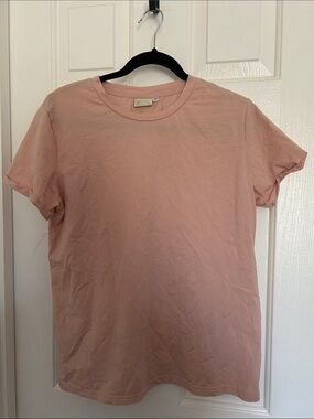 Love, Olive & Co. Crewneck Tee in Blush Pink